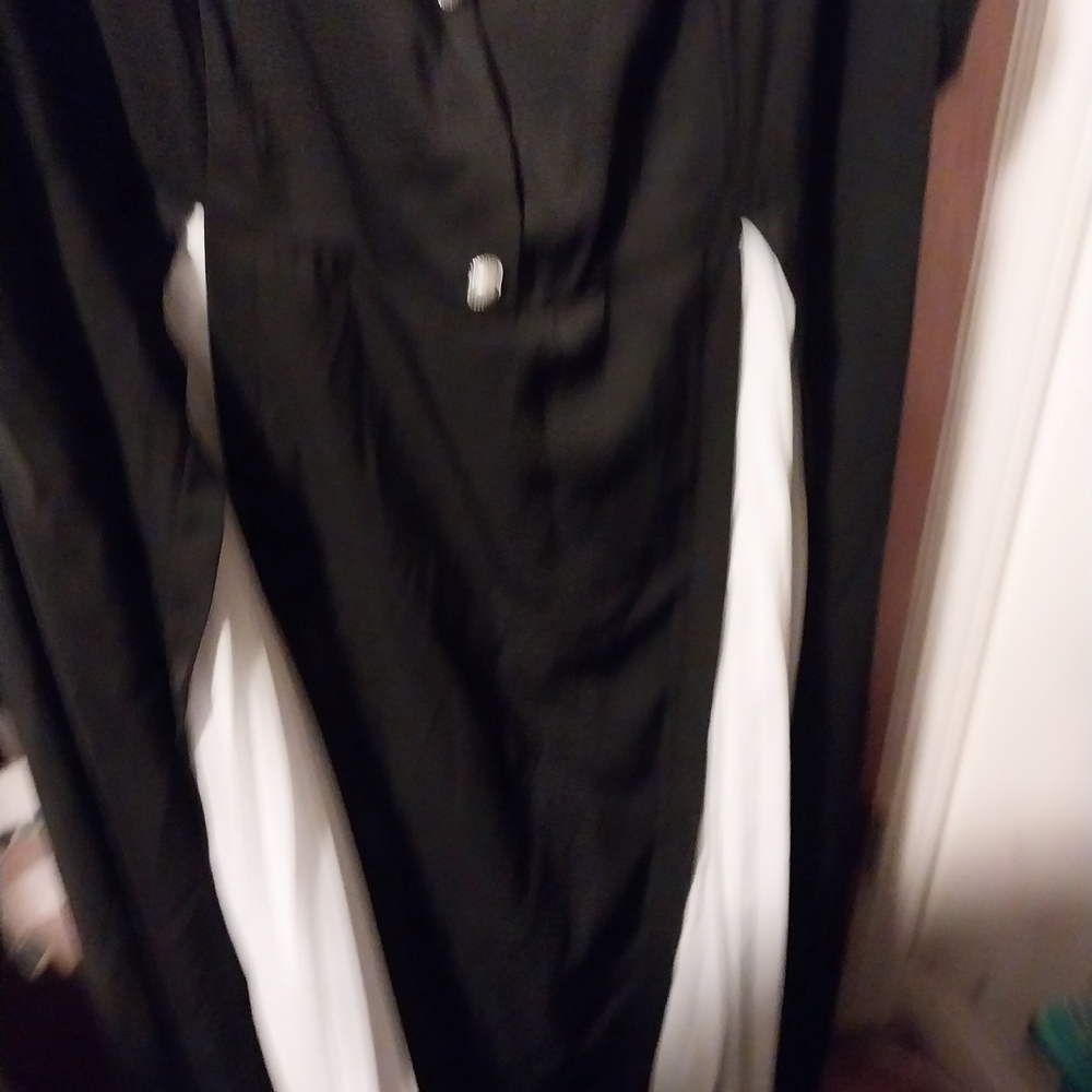 SHEIN Black and White Long Sleeve Dress
